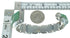 Turquoise Inlay Sterling Silver Southwestern Cuff Bracelet AX78275